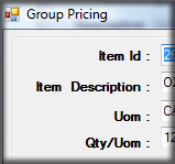 Group Pricing View